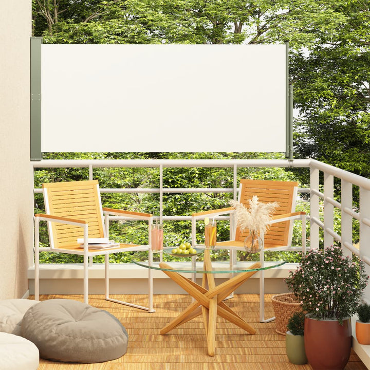 Seitenmarkise Ausziehbar 140x300 cm Creme