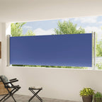 Seitenmarkise Ausziehbar 117x600 cm Blau