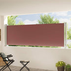 Seitenmarkise Ausziehbar 117x600 cm Braun