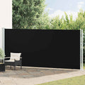 Seitenmarkise Ausziehbar 180x600 cm Schwarz