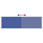 Seitenmarkise Ausziehbar 180x600 cm Blau