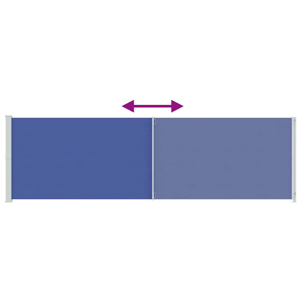 Seitenmarkise Ausziehbar 180x600 cm Blau
