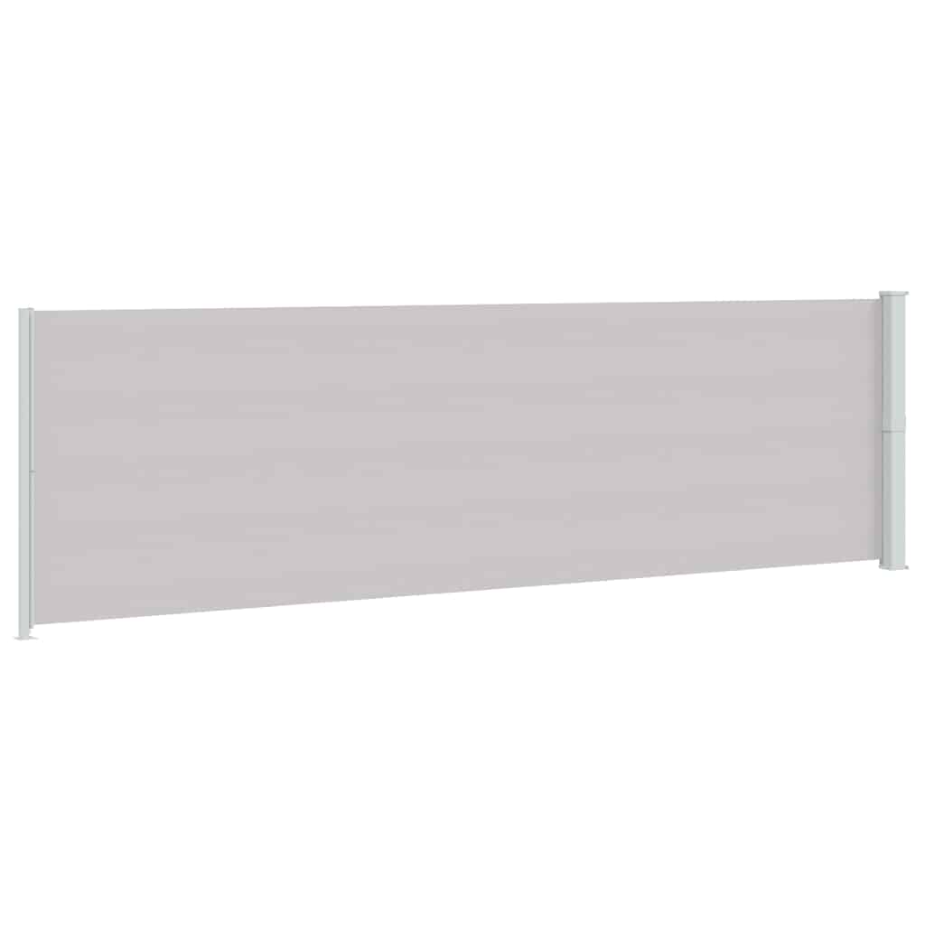 Seitenmarkise Ausziehbar 180x600 cm Grau