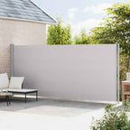Seitenmarkise Ausziehbar 200x600 cm Grau