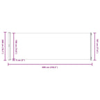 Seitenmarkise Ausziehbar 200x600 cm Grau