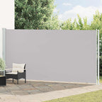 Seitenmarkise Ausziehbar 200x600 cm Grau