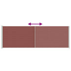 Seitenmarkise Ausziehbar 200x600 cm Braun