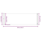 Seitenmarkise Ausziehbar 200x600 cm Braun