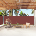 Seitenmarkise Ausziehbar Braun 180x1000 cm