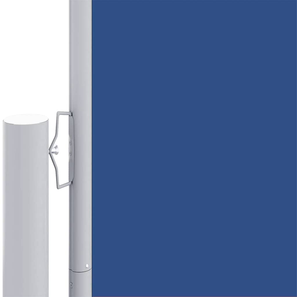 Seitenmarkise Ausziehbar Blau 160x1200 cm