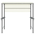 Pavillon mit Dach 220x110x200 cm Creme