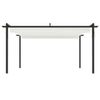 Pavillon mit Ausziehbarem Dach 4x3 m Creme