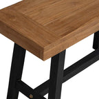 Bank 80 cm Massivholz Teak