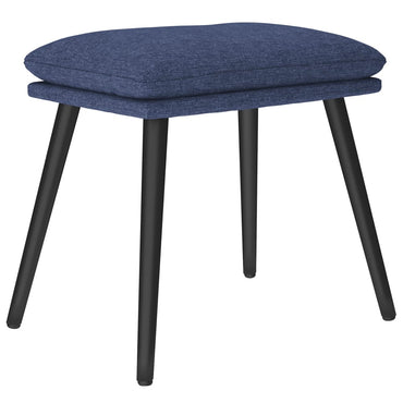 Fußhocker Blau 45x29,5x35 cm Stoff