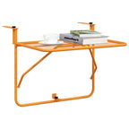 Balkontisch Gelb 60x40 cm Stahl
