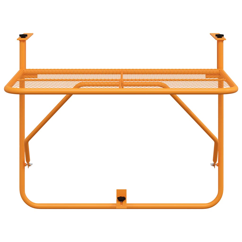 Balkontisch Gelb 60x40 cm Stahl