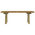 Gartenbank 110 cm Massivholz Kiefer Imprägniert