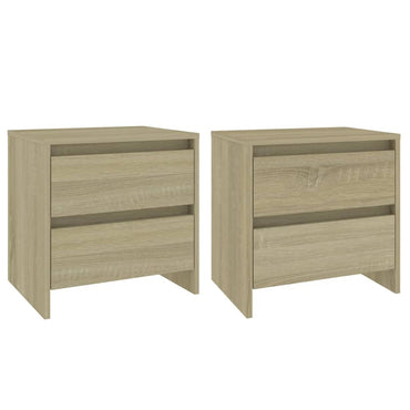 Nachttische 2 Stk. Sonoma-Eiche 45x34,5x44,5 cm Holzwerkstoff