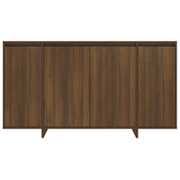 Sideboard Braun Eichen-Optik 135x41x75 cm Holzwerkstoff