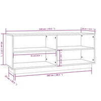 Schuhregal Weiß 110x34x45 cm Massivholz Kiefer