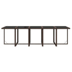 11-tlg. Garten-Essgruppe mit Kissen Poly Rattan Braun