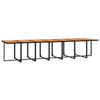 19-tlg. Garten-Essgruppe mit Kissen Schwarz Poly Rattan
