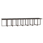 21-tlg. Garten-Essgruppe mit Kissen Poly Rattan Braun
