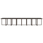 21-tlg. Garten-Essgruppe mit Kissen Poly Rattan Braun