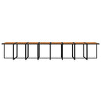 17-tlg. Garten-Essgruppe mit Kissen Schwarz Poly Rattan