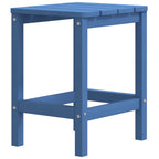 Adirondack-Gartenstühle mit Hocker & Tisch HDPE Aquamarin