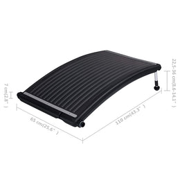 vidaXL Gebogene Solar-Heizpaneele für Pool 3 Stk. 110x65 cm