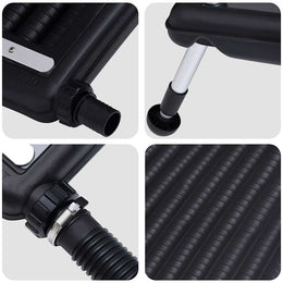 vidaXL Gebogene Solar-Heizpaneele für Pool 3 Stk. 110x65 cm
