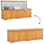 Gartenbox 175x50x55 cm Massivholz Teak