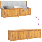 Gartenbox 200x50x55 cm Massivholz Teak