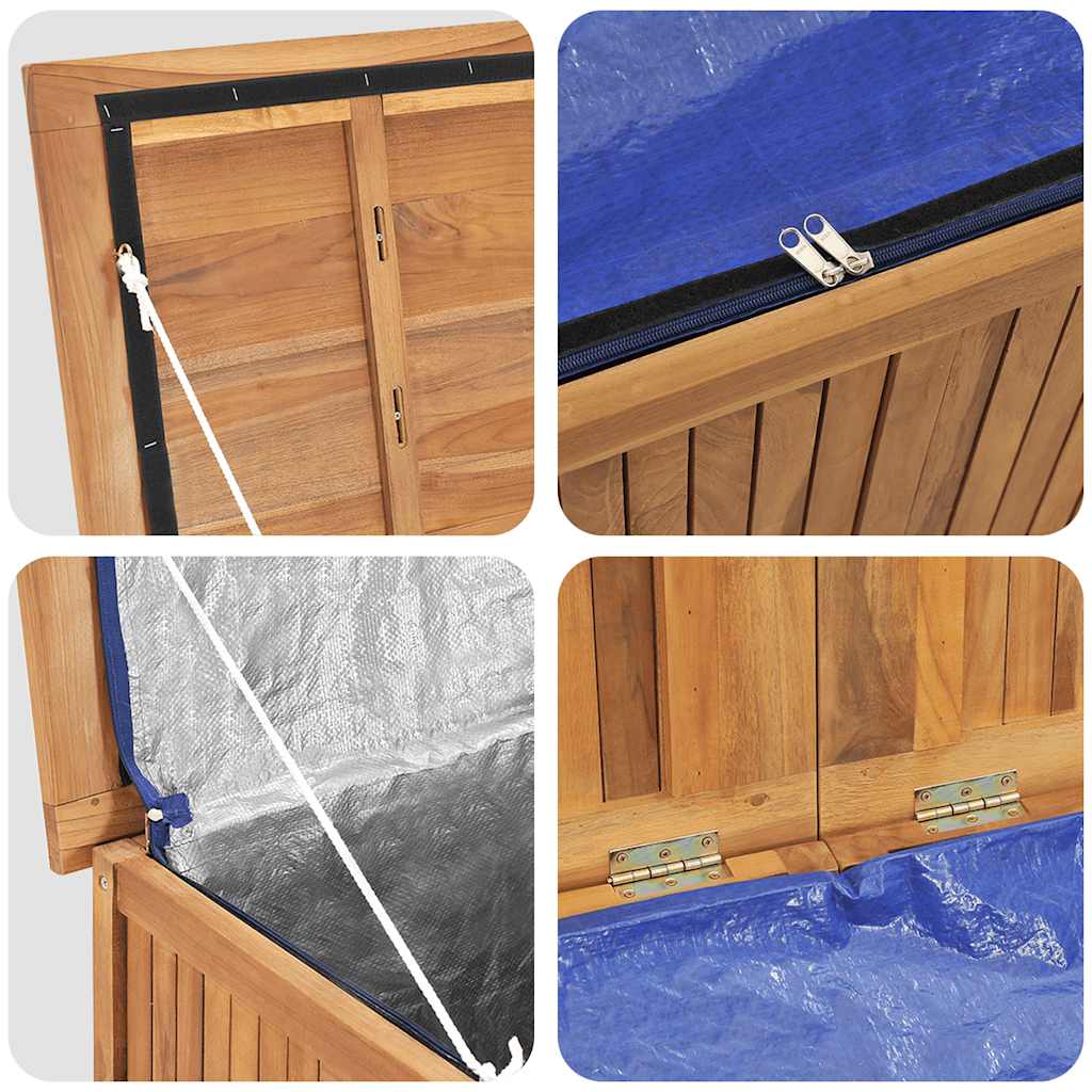 Gartenbox 200x50x55 cm Massivholz Teak