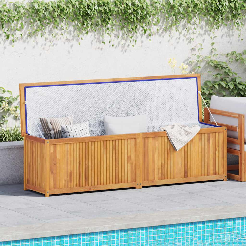 Gartenbox 200x50x55 cm Massivholz Teak