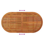 Gartentisch 200x100x75 cm Massivholz Eukalyptus