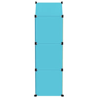 Kinderschrank Modular mit 8 Würfeln Blau PP