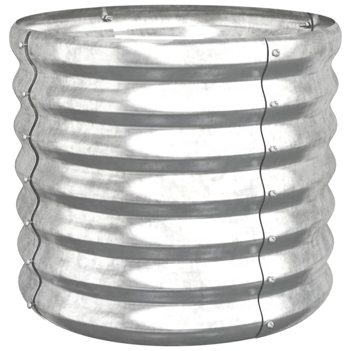 Pflanzkübel Verzinkter Stahl 40x40x36 cm Silber