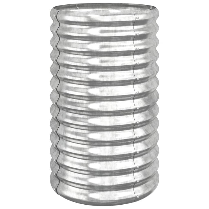 Pflanzkübel Verzinkter Stahl 40x40x68 cm Silber