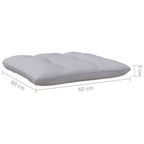 5-tlg. Garten-Lounge-Set mit Grauen Kissen Kiefernholz