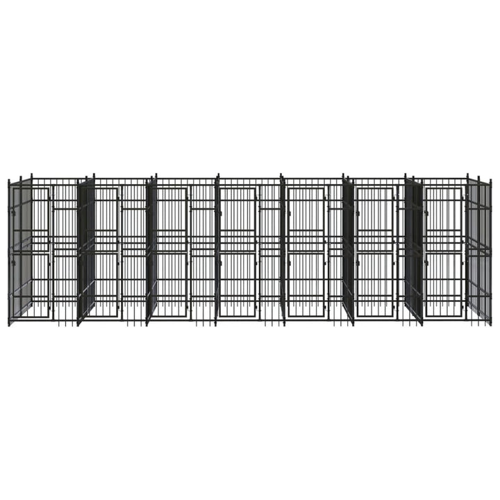 Outdoor-Hundezwinger Stahl 12,9 m²