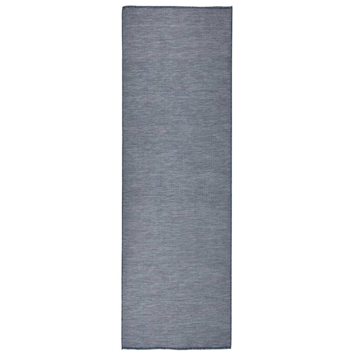 Outdoor-Teppich Flachgewebe 80x250 cm Blau