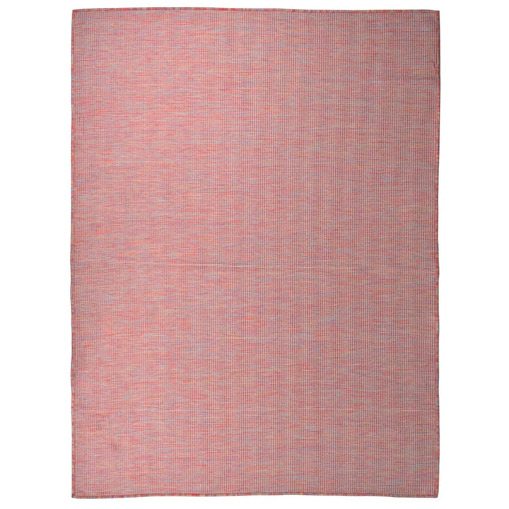 Outdoor-Teppich Flachgewebe 120x170 cm Rot