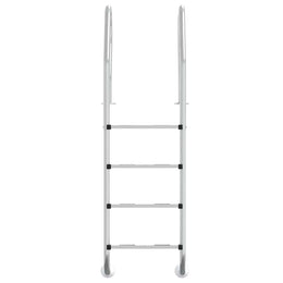 vidaXL Pool-Leiter 54x38x184,5 cm Edelstahl 304