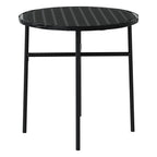 3-tlg. Garten-Essgruppe Poly Rattan Schwarz