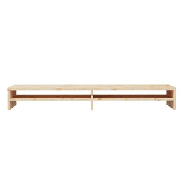Monitorerhöhung 100 × 24 × 13 cm aus unbehandeltem massivem Kiefernholz
