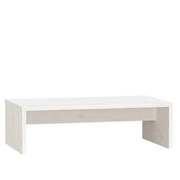 Monitorständer Weiß 50x27x15 cm Massivholz