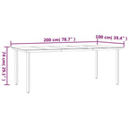 7-tlg. Garten-Essgruppe Schwarz PVC-Rattan