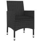 9-tlg. Garten-Essgruppe mit Auflagen Poly Rattan und Glas